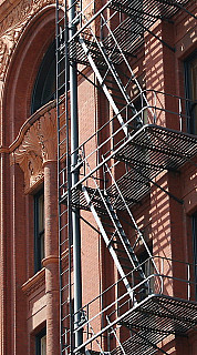 Fire escape Portland Oregon 2007